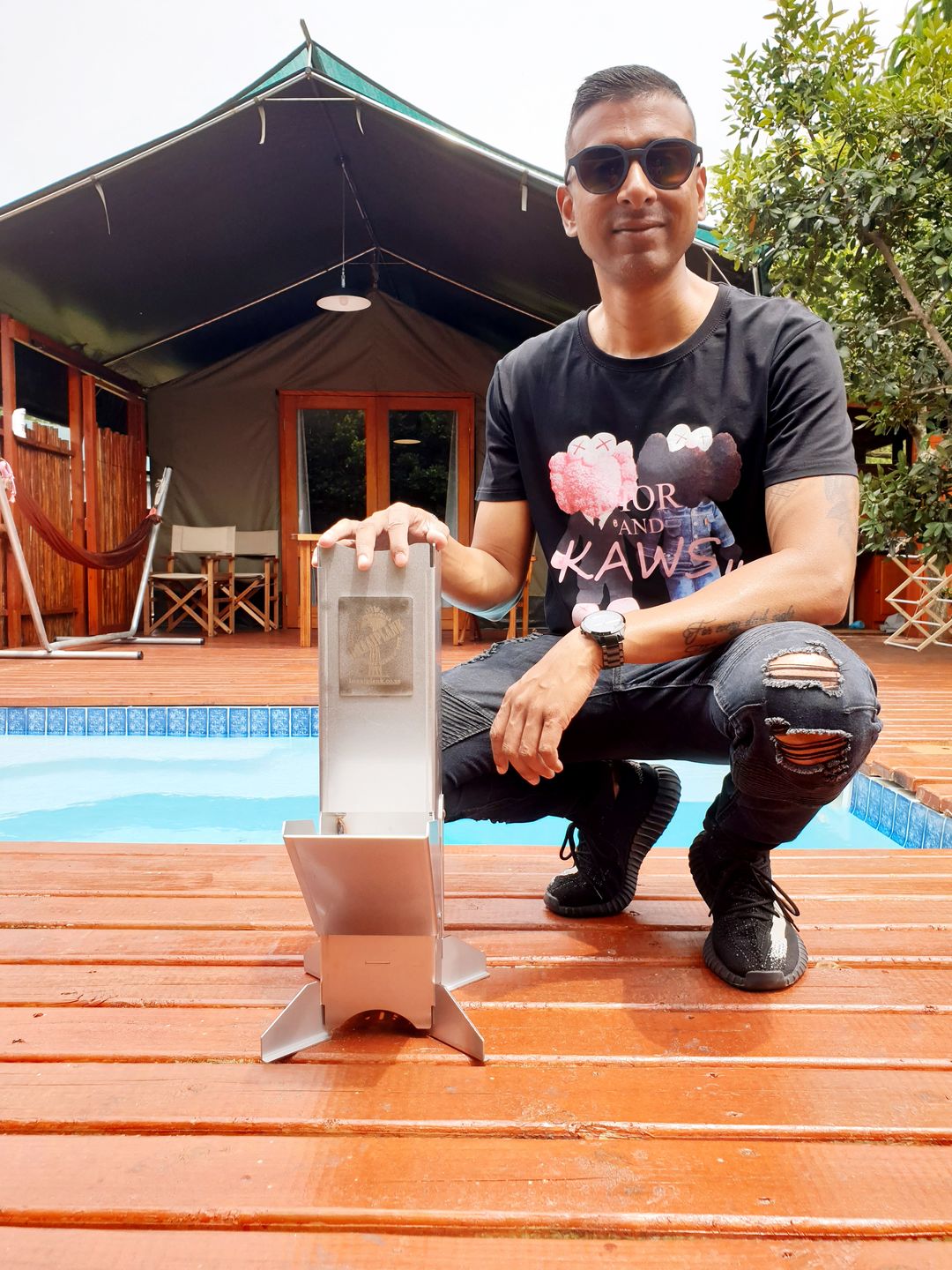 Customer photo review of Custom Carry Bag for the ROCKETSTOVE+
