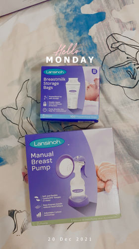 Customer photo review of Lansinoh Manual Breast Pump, Hand Pump for Breastfeeding