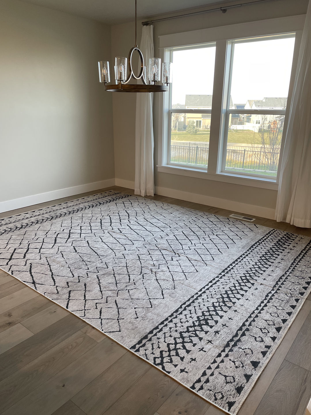 Customer photo review of Alma Scandi Silver Rug