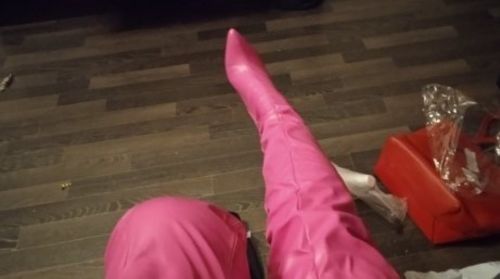 Customer photo review of Solid Color Romantic Zipper Stiletto Boots