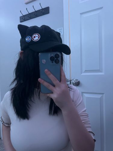 Customer photo review of Kawaii Style Evangelion Asuka Cat Ears Dad Hat