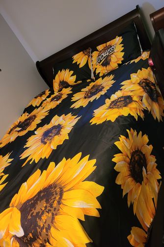 Customer photo review of Sunflower 3 pc Bed Set