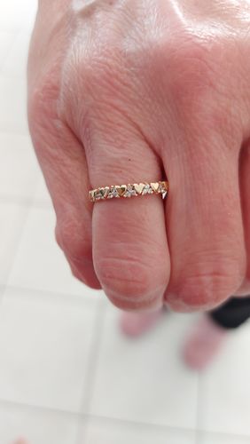 Customer photo review of Bague Auxane - Petits Coeurs Plaqué or