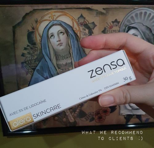 Customer photo review of Zensa Topical Anaesthetic Numbing Cream