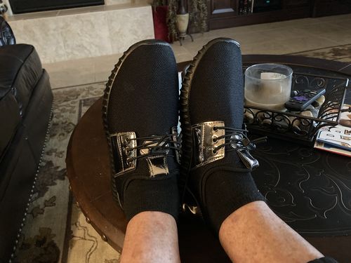Customer photo review of Astra Sneakers - Instant Foot Pain Relief