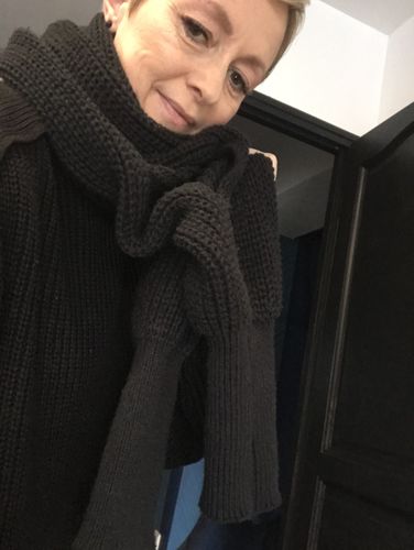 Customer photo review of Écharpe Frileuse 6 en 1 avec manches