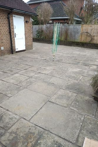 Customer photo review of Sika FastFix All Weather Jointing Compound 14kg - Deep Grey