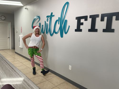 Customer photo review of Elf Christmas Leggings