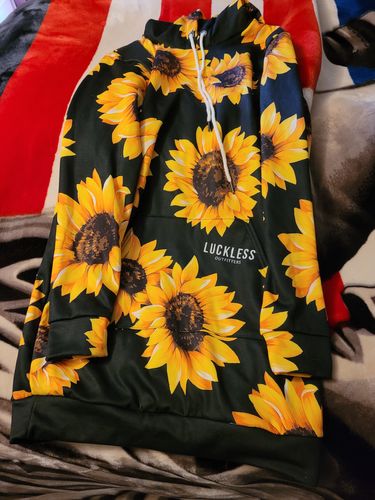 Customer photo review of Sunflower Hoodie Dress