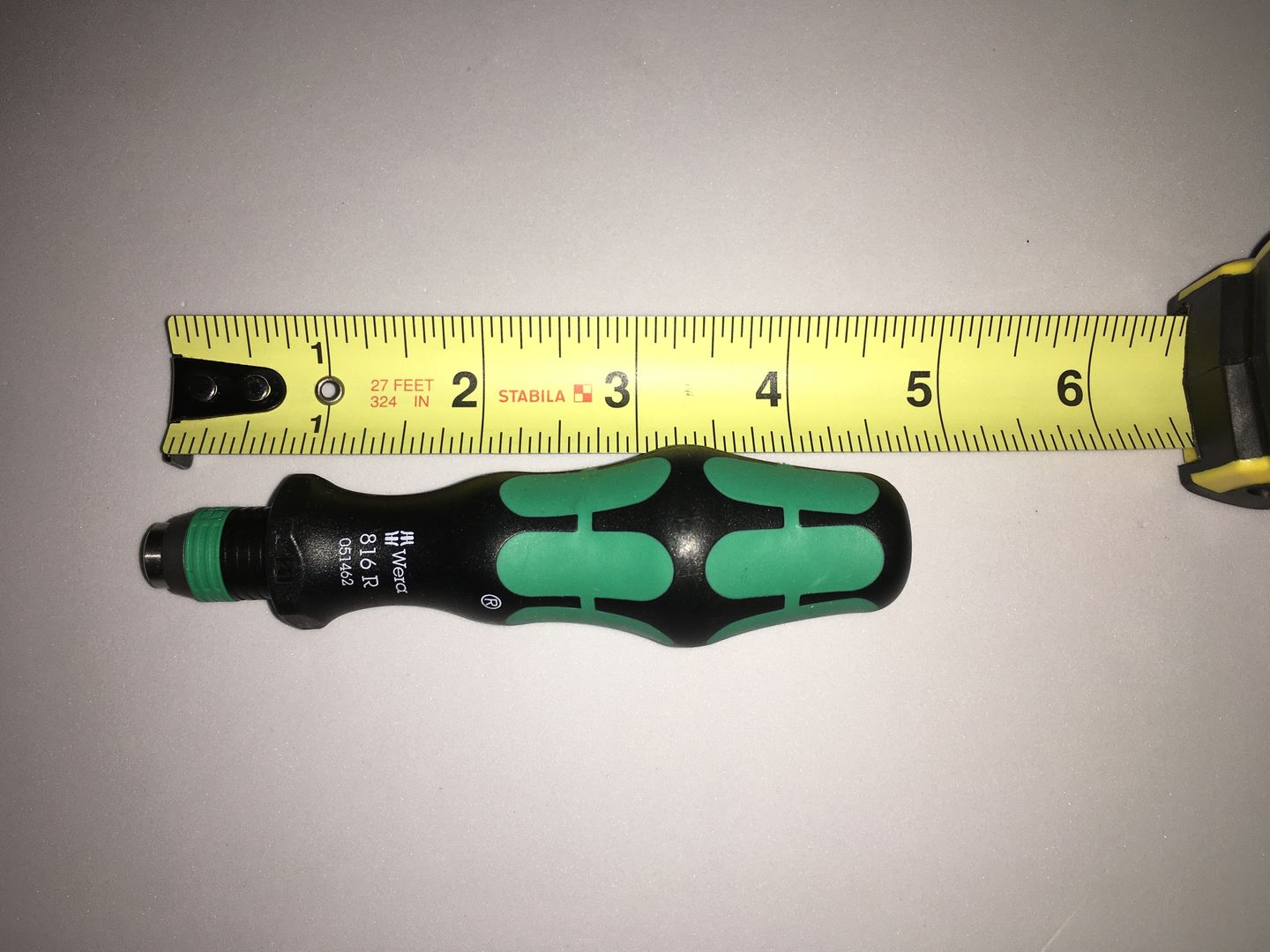 Customer photo review of Wera 05051462001 816 R Bitholding Screwdriver with Rapidaptor Quick-Release Chuck, 1/4" x 119 mm