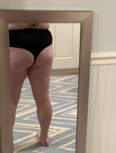 Customer photo review of 'Thrive' High Waisted Cheeky Bikini Bottoms