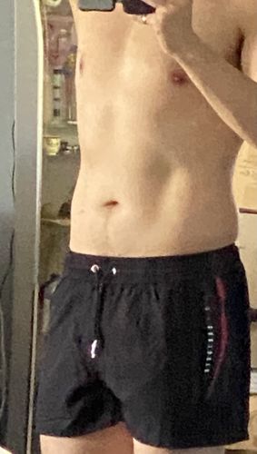 Customer photo review of Quads of the Gods - Flex- Lifting Shorts -Black / Red