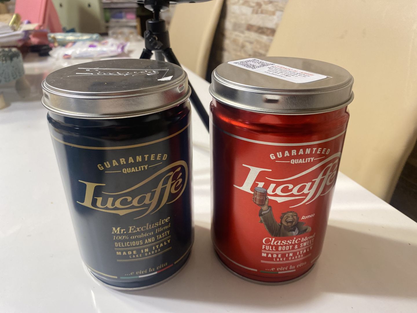 Customer photo review of Lata Lucaffe Classic y Mr. Exclusive 250 grs Grano Molido