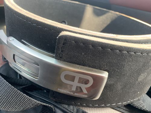 Customer photo review of PR Powerlifting 13mm Belt w/ Stainless Steel Lever Buckle - Black