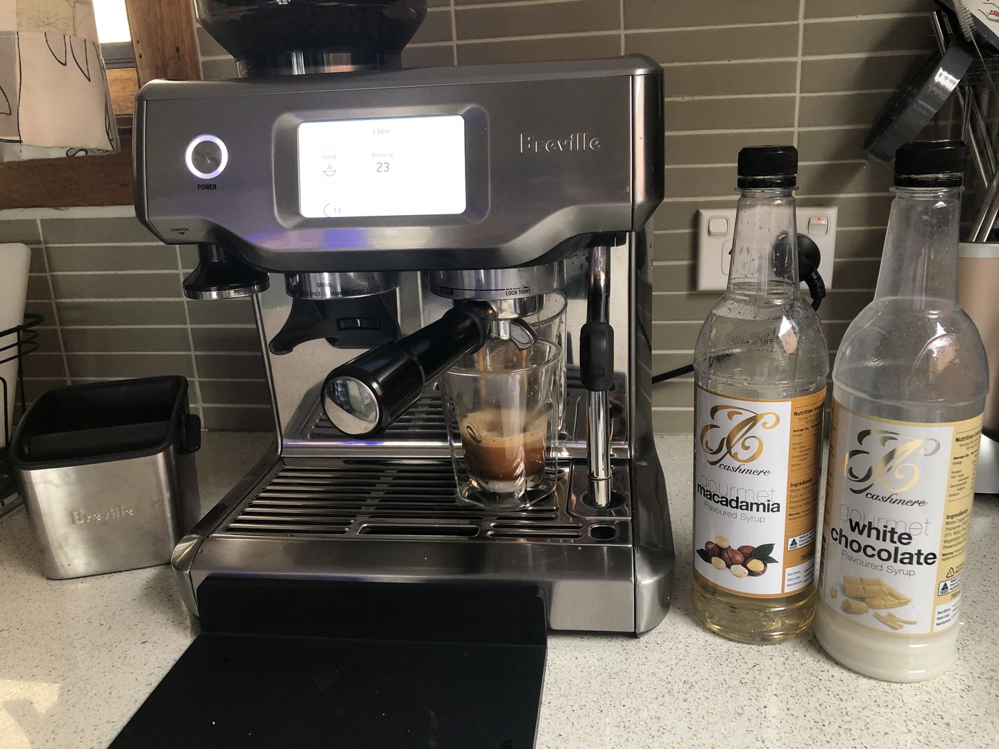 Customer photo review of White Chocolate Coffee Syrup