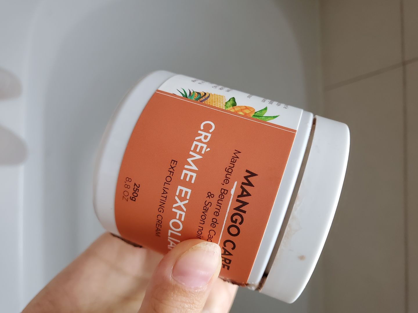 Customer photo review of Crème exfoliante - Gommage doux