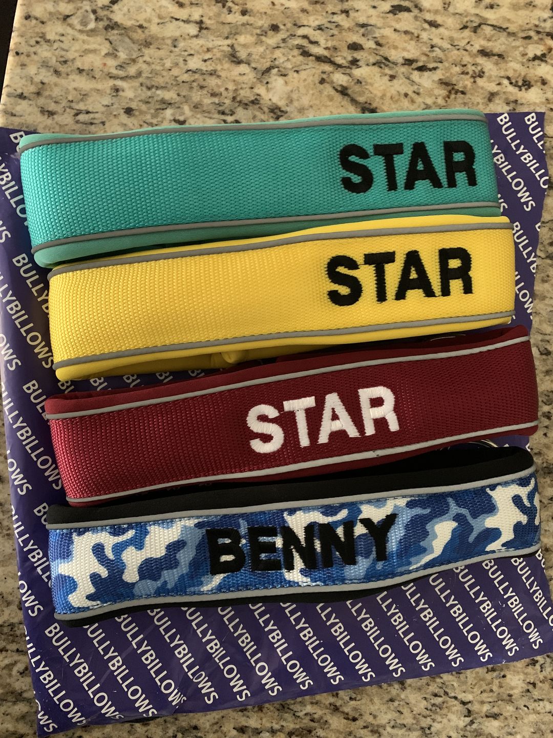 Customer photo review of 5cm RR Collar | Soft Padded & Reflective | Series 2 - Turquoise