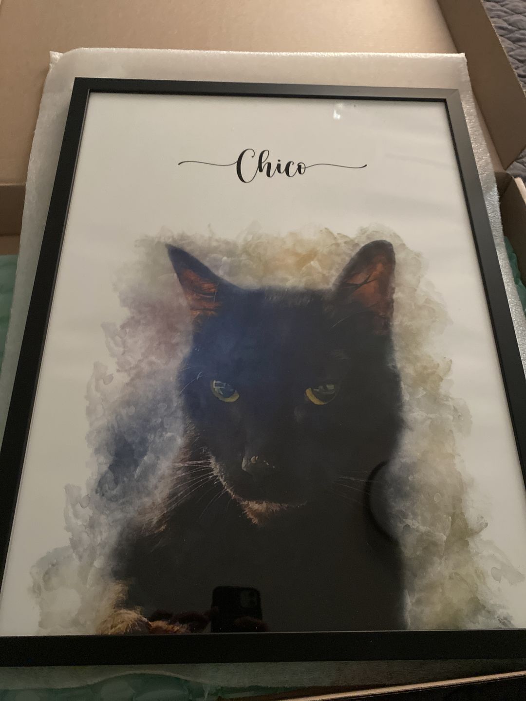 Customer photo review of Custom Pet Portrait