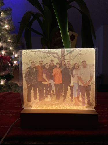 Customer photo review of Custom Night Light With Picture