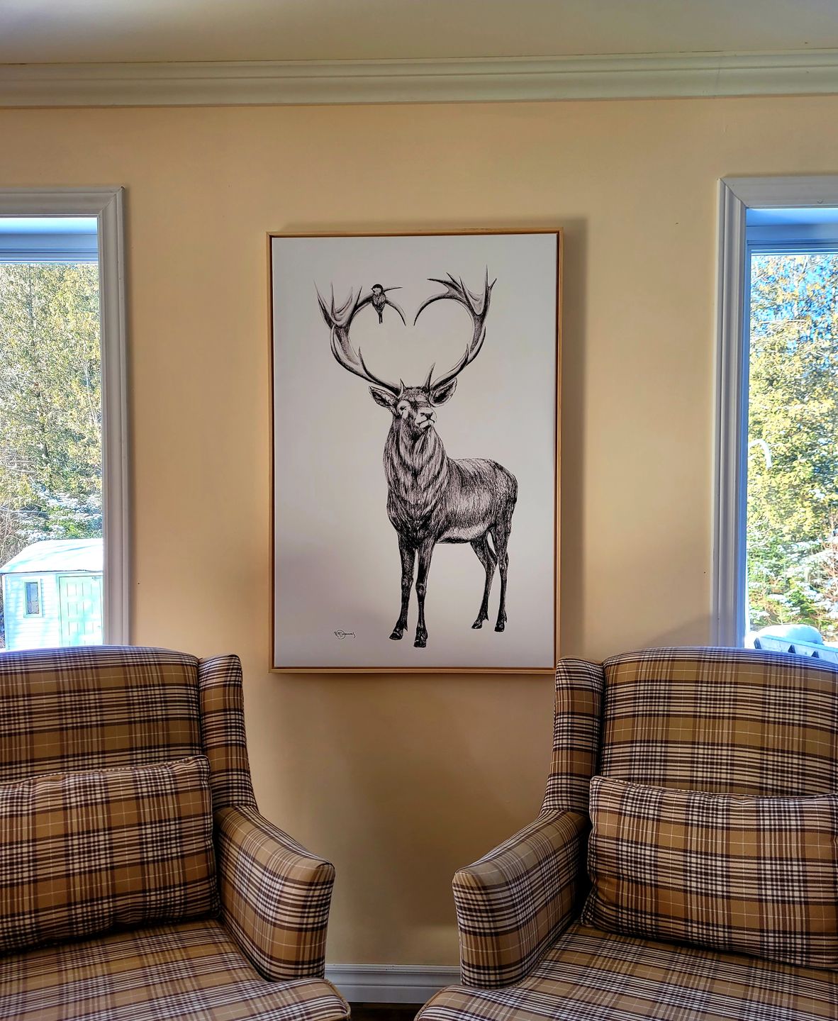 Customer photo review of Deer with heart shaped antlers