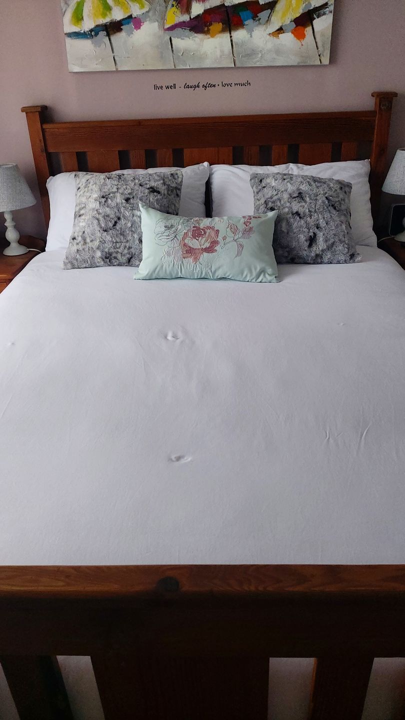 Customer photo review of Scandinavian White Duvet Cover Set