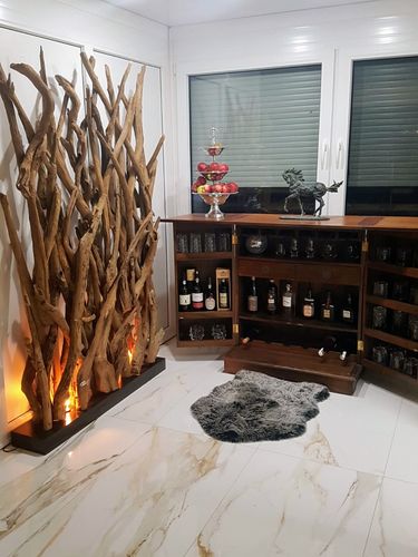 Customer photo review of Design Raumteiler mit Beleuchtung im Sockel