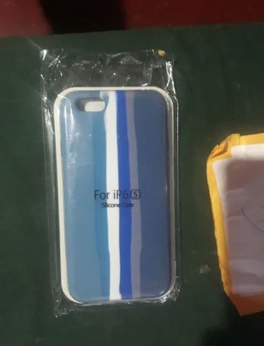 Customer photo review of iPhone Silicone Case (Blue Rainbow)