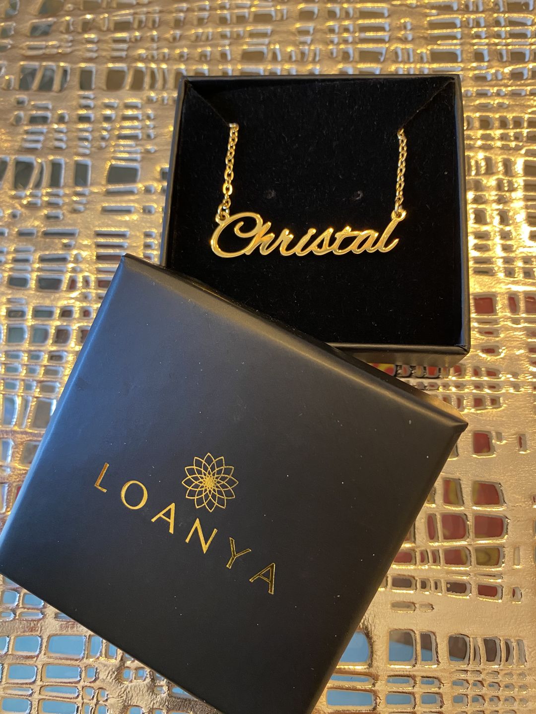 Customer photo review of LOANYA personalisierbare Namenskette