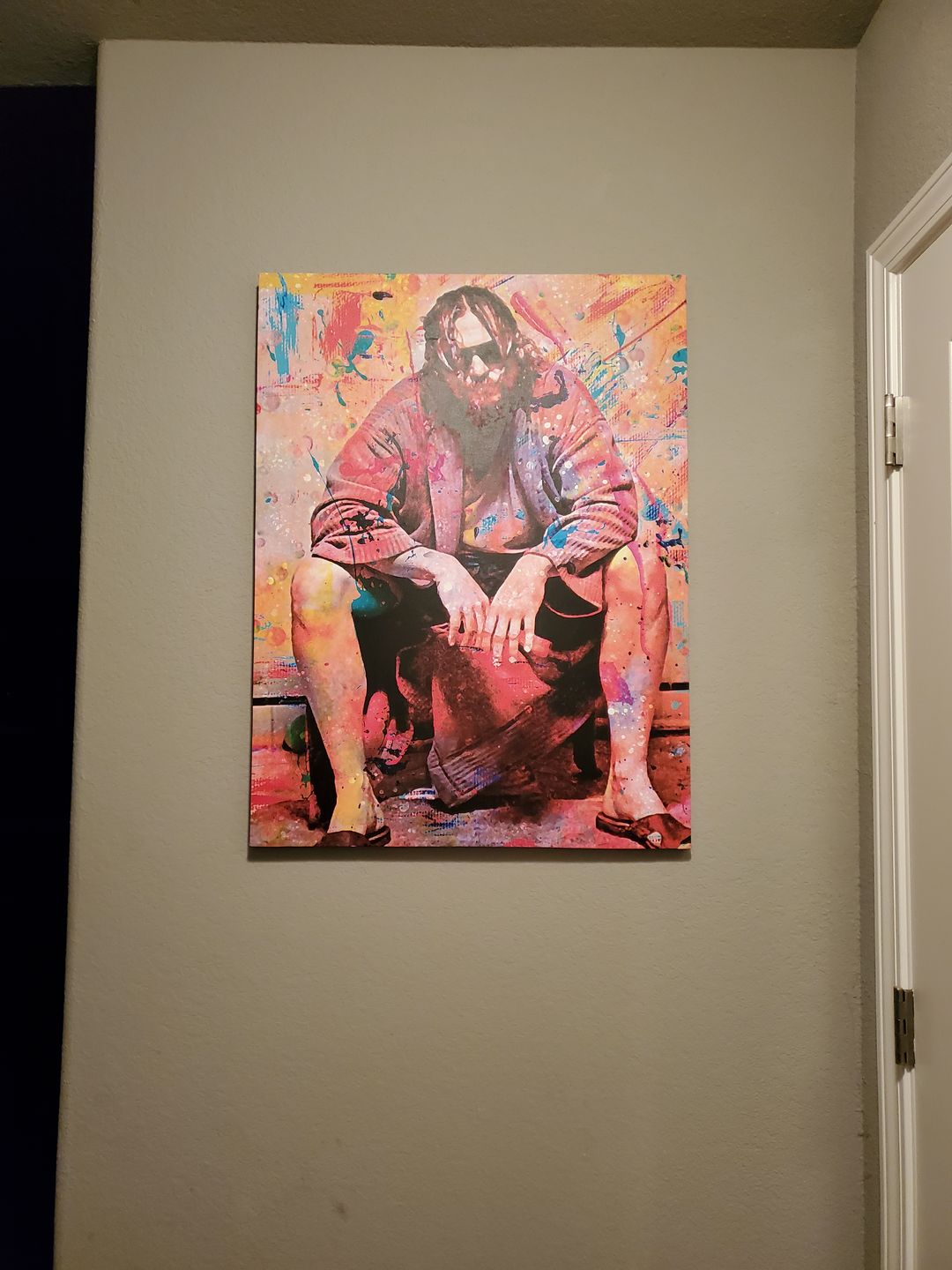 Customer photo review of Lebowski Toilet Colors Wall Art