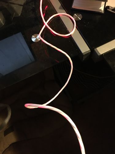 Customer photo review of Your LED Go To Cable - Charges All Your Devices