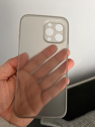 Customer photo review of Ultra Thin 0.2MM Anti-Fingerprint Grey iPhone Case