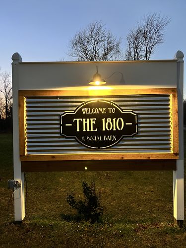 Customer photo review of Vintage Metal Bar Sign