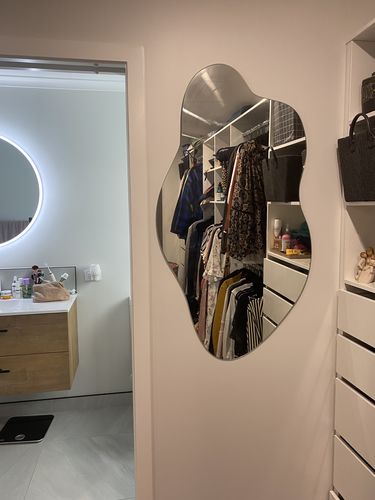 Customer photo review of Blob Full Length Wall Mirror