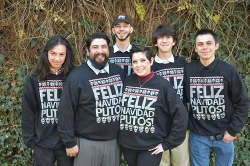 Customer photo review of Feliz Navidad Putos OG Navidad Sweatshirt