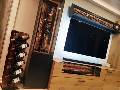 Customer photo review of Weinregal Weinständer Holz massiv XILON 100 cm