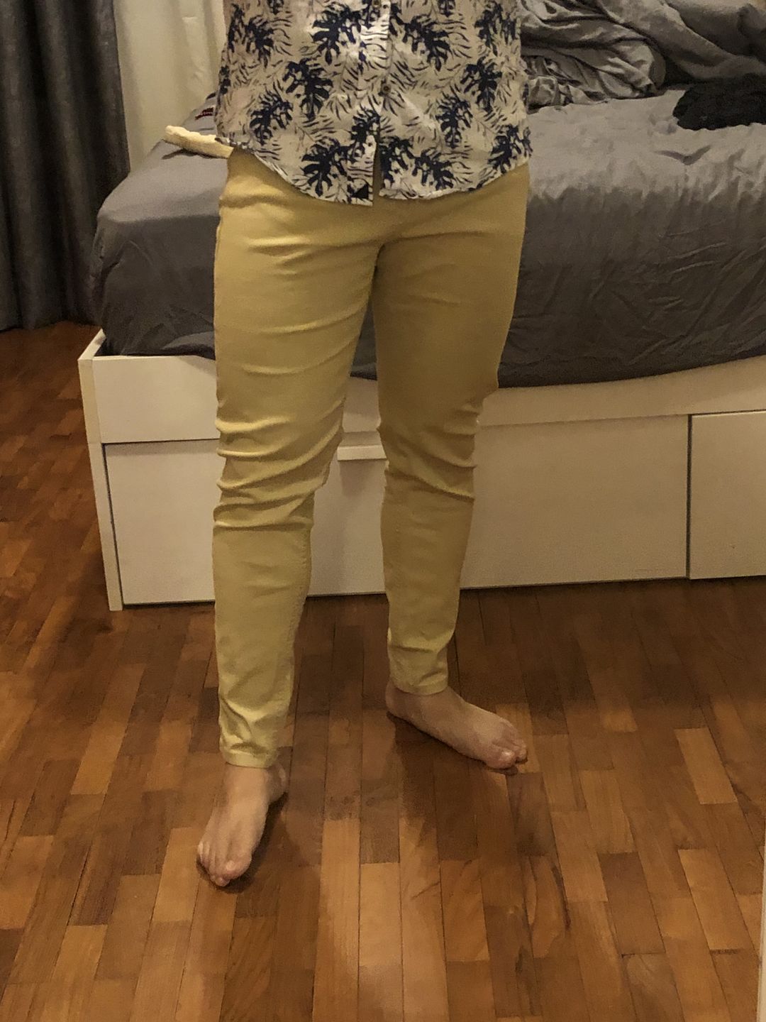 Customer photo review of Ultra Stretch Chino Jeans - Sand
