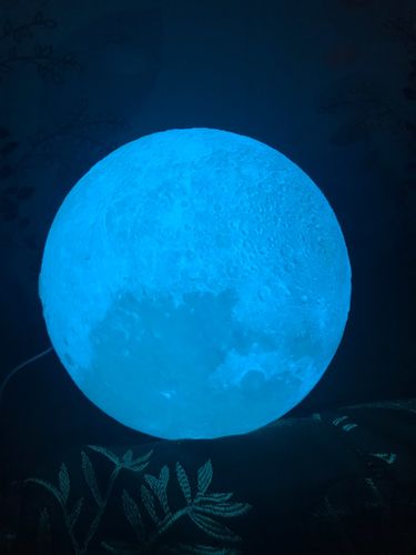 Customer photo review of Galaxy Moon Lamp
