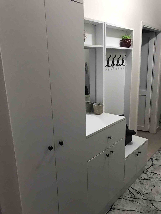 Customer photo review of Rani P6 Modern Çekmeceli Aynalı Raflı Portmanto Ayakkabılık Vestiyer Beyaz M2