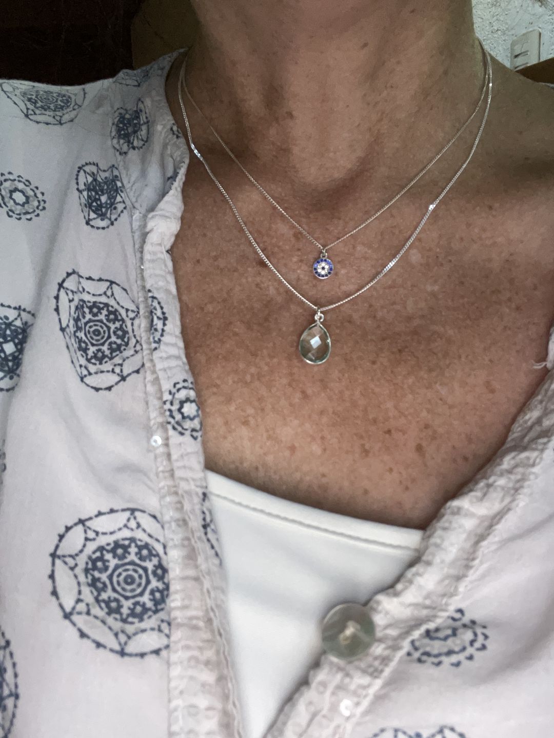 Customer photo review of COLLAR VERA AGUAMARINA