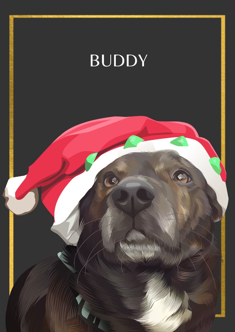 Customer photo review of Custom Pet Portrait (Digital Copy)