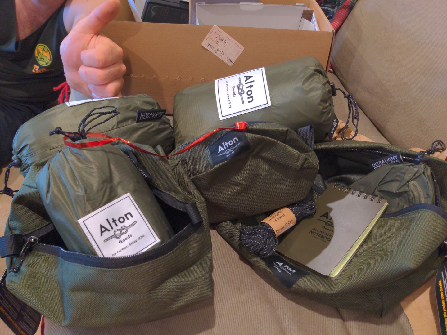 Customer photo review of Ultralight Hammock Set