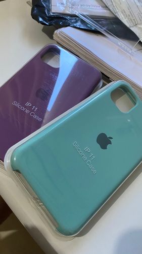 Customer photo review of iPhone Silicone Case (Ice Sea Blue)