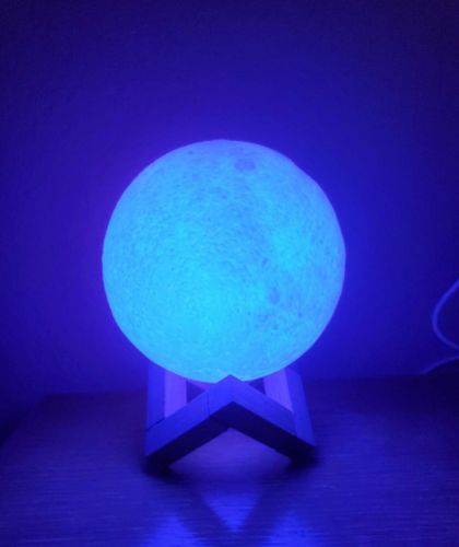 Customer photo review of Galaxy Moon Lamp