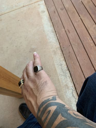 Customer photo review of BLACK TOP SQUARE RING