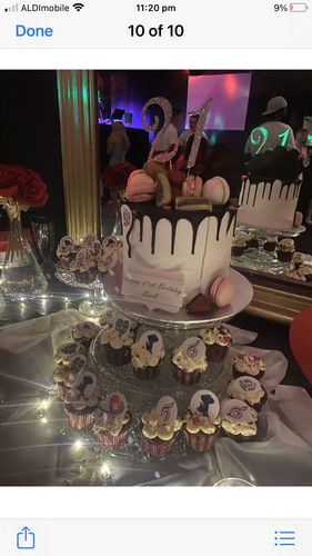 Customer photo review of 15 x 5 cm Pre-cut Standard Cupcake Custom Edible Icing Images