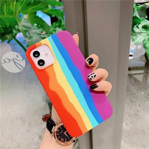 Customer photo review of iPhone Silicone Case (Rainbow)