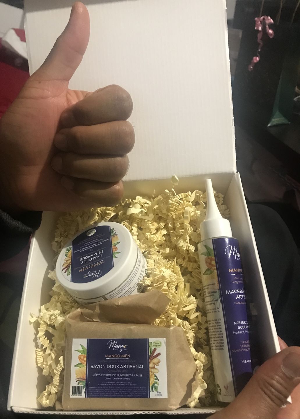 Customer photo review of COFFRET MANGO MEN