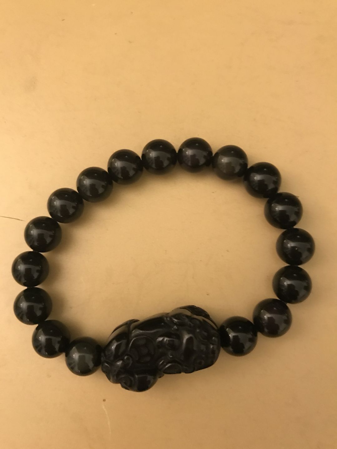 Customer photo review of Pi Yao Obsidian Wealth Bracelet