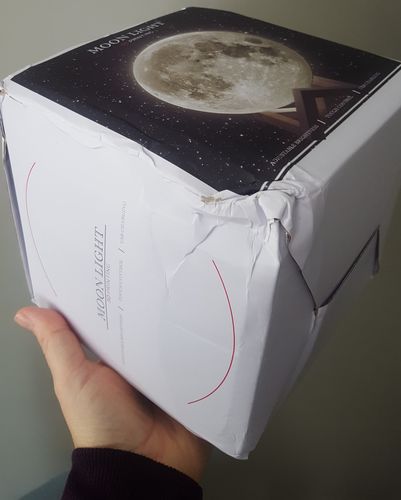 Customer photo review of Galaxy Moon Lamp