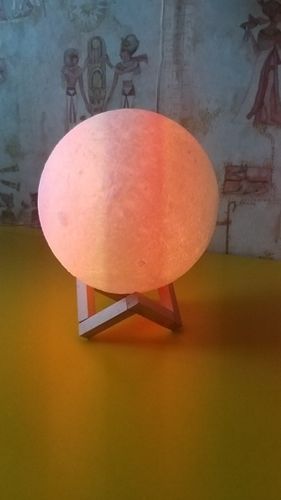 Customer photo review of Galaxy Moon Lamp